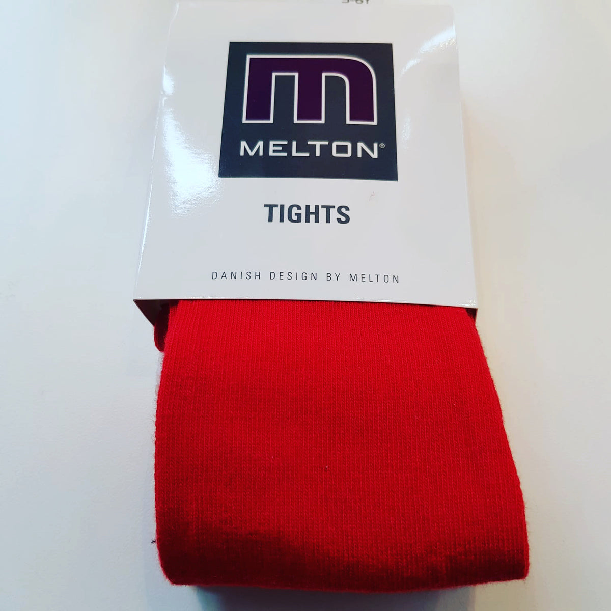 Melton - Tights Plain Red