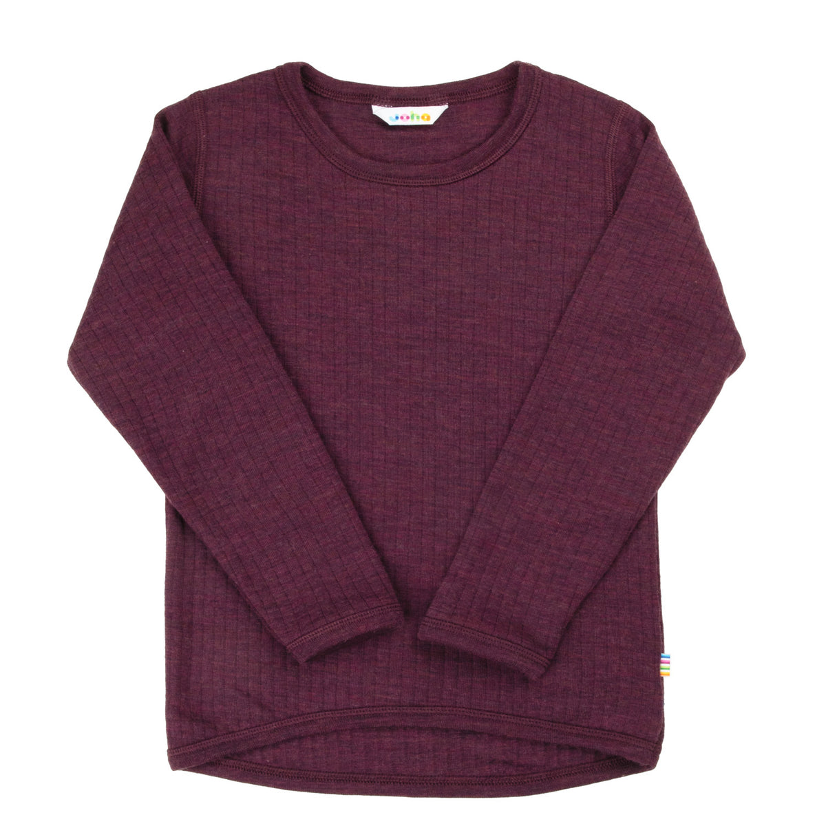 Joha - Kids Needledrop Longsleeve Plum Melange