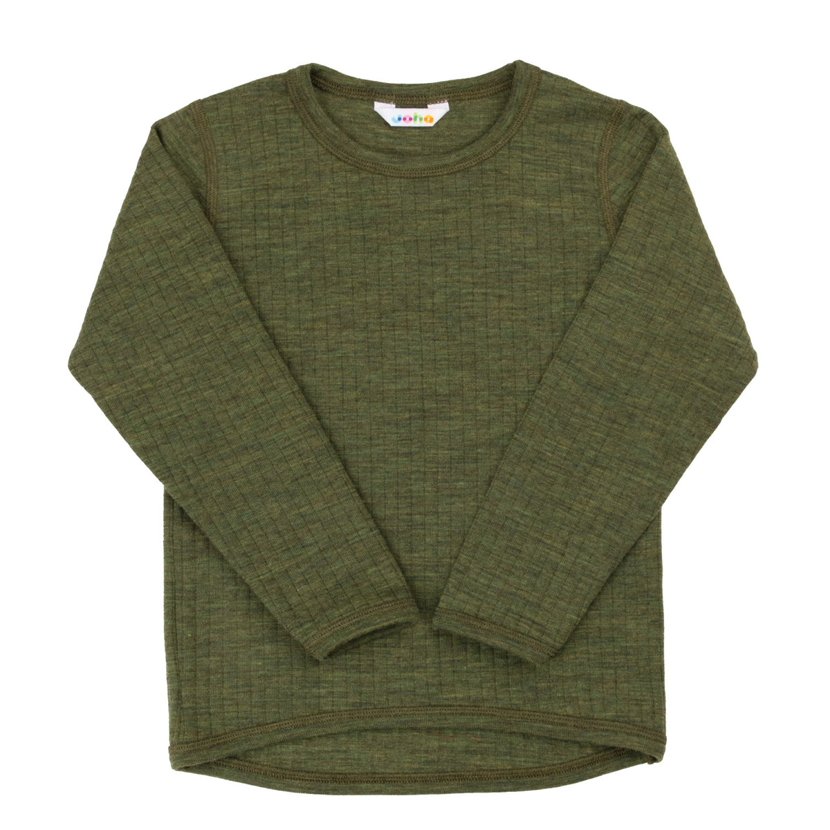 Joha - Kids Needledrop Longsleeve Dark Olive Melange