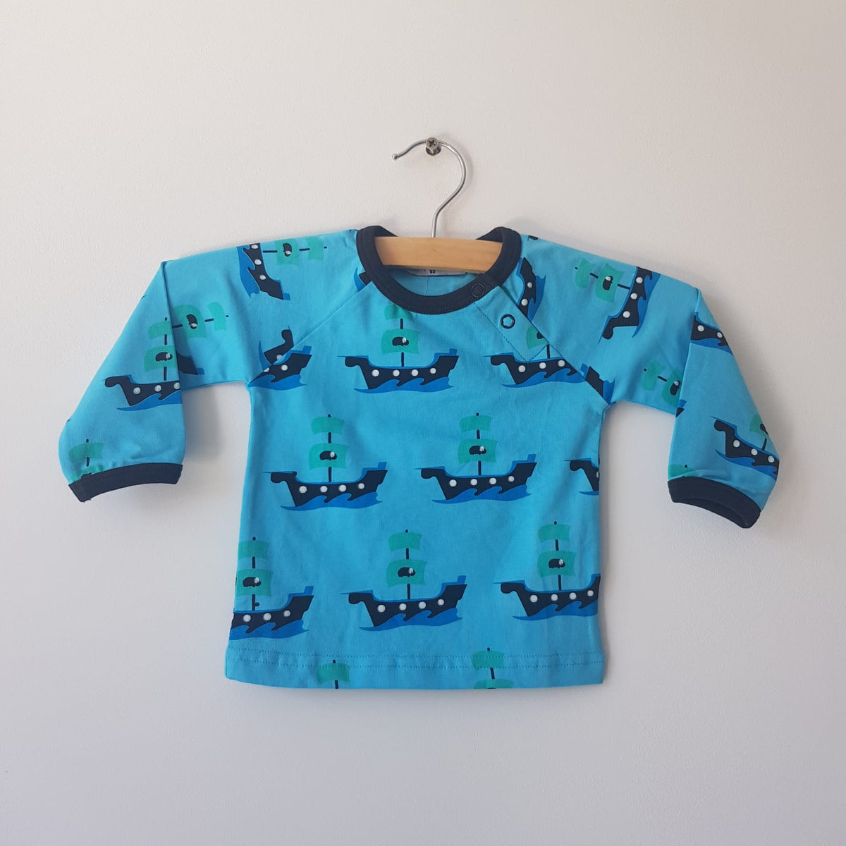 Mini Cirkus - Longsleeve  Ship Aquarius Blue Schepen Blauw