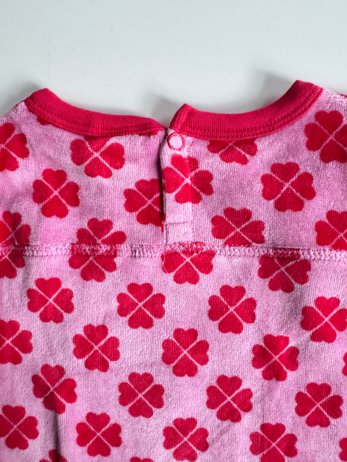 Duns Sweden - SET Pants + Longsleeve VELOURS Clover Pink