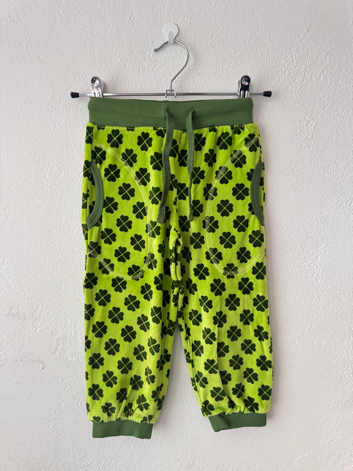 Duns Sweden - SET Pants + Longsleeve VELOURS Clover Green
