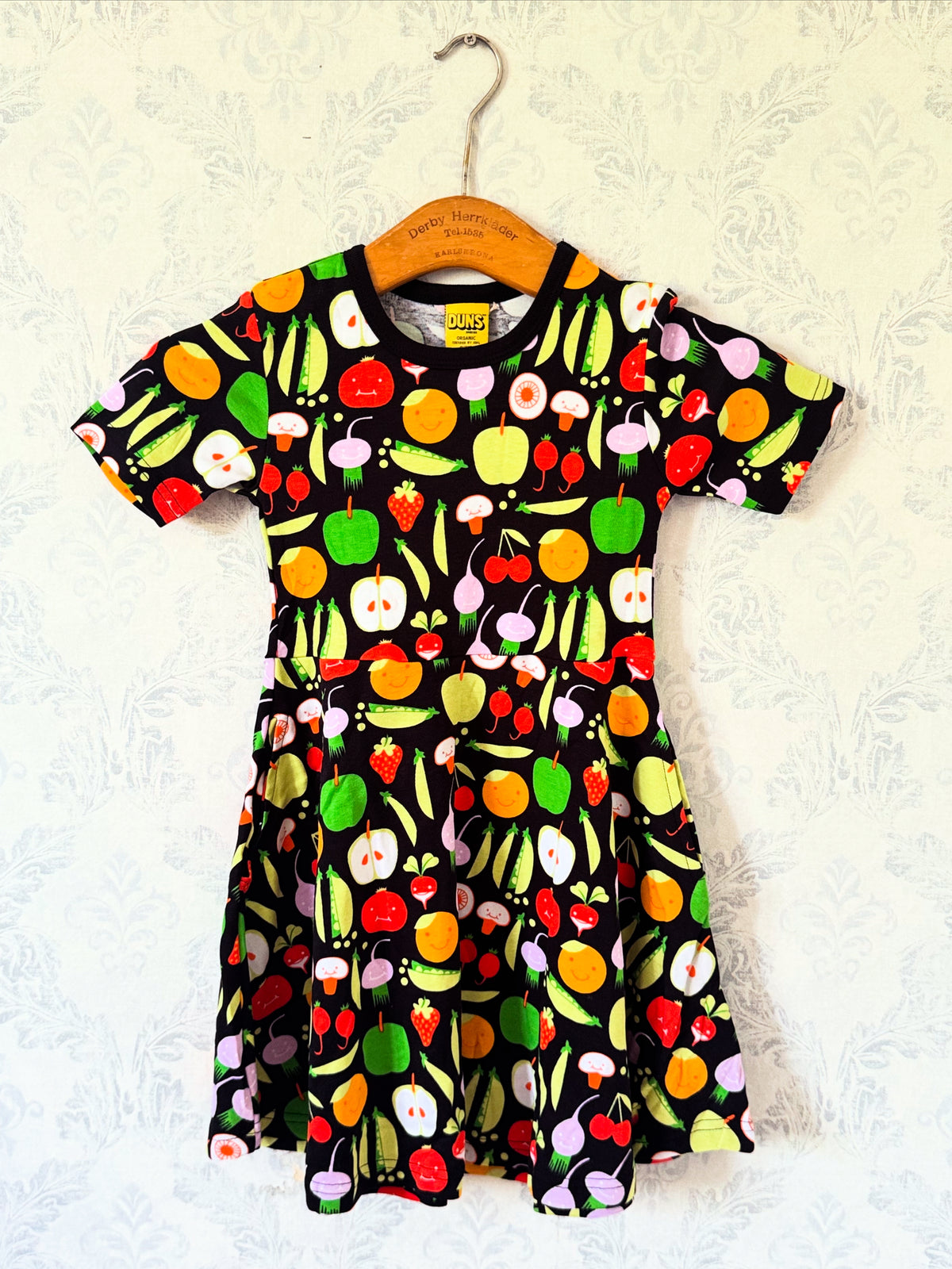 Duns Sweden - Shortsleeve Skaterdress Harvest Black - Oogst Zwart