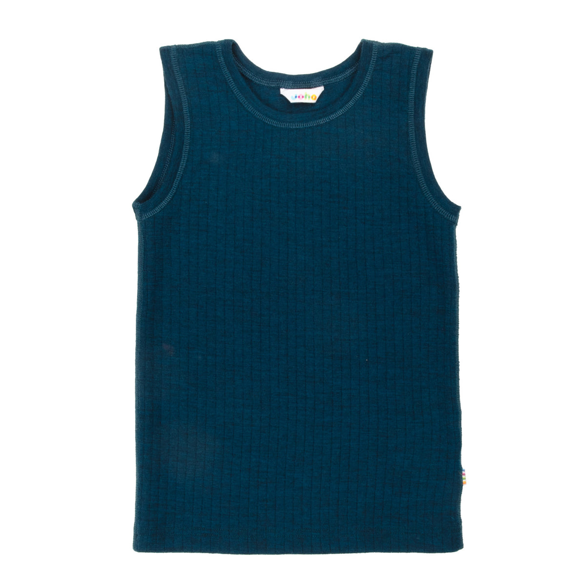 Joha - Kids Needledrop Undershirt Tanktop Dark Turquoise Melange Hemdje
