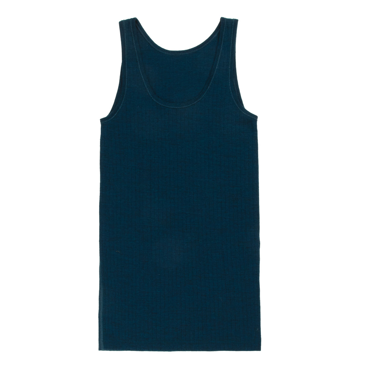 Joha - Woman's Needledrop Singlet Dark Turquoise Melange