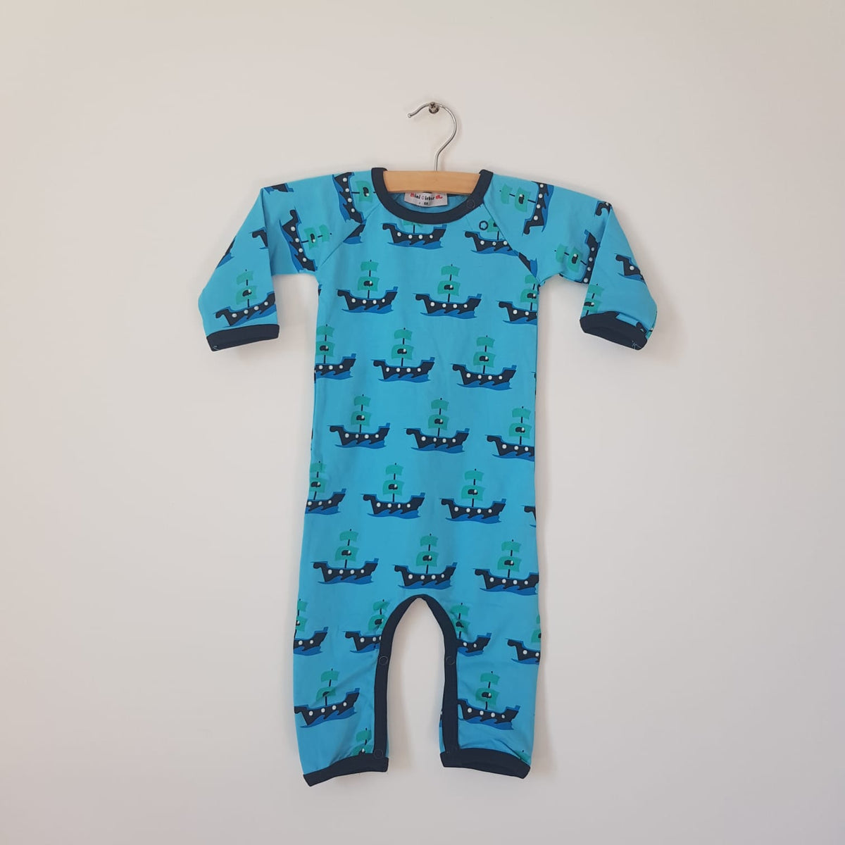 Mini Cirkus - Jumpsuit Ship Blue Schepen Blauw Pak Schepen Blauw