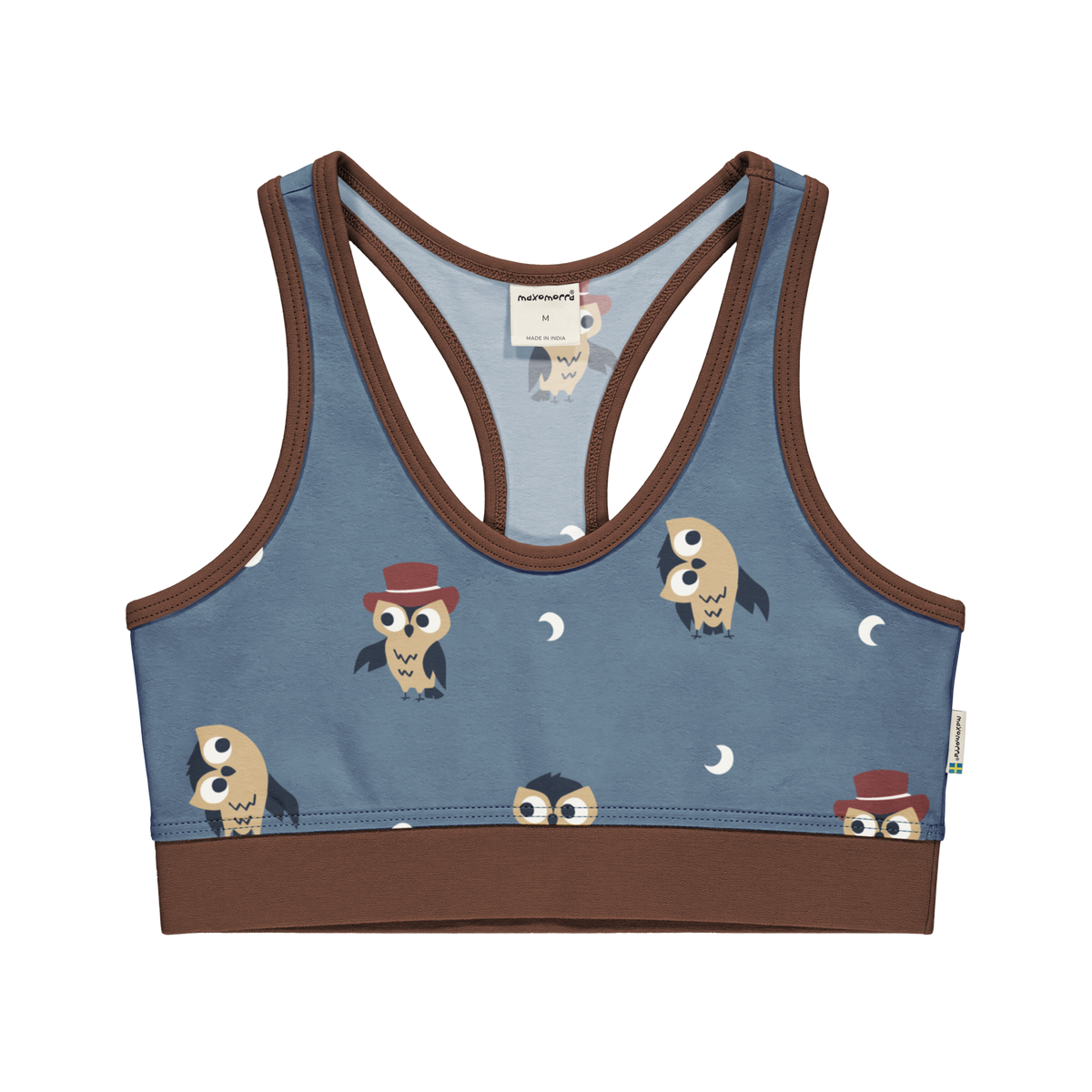 Maxomorra - Top Comfort Woman OWL - Dames Topje UIL