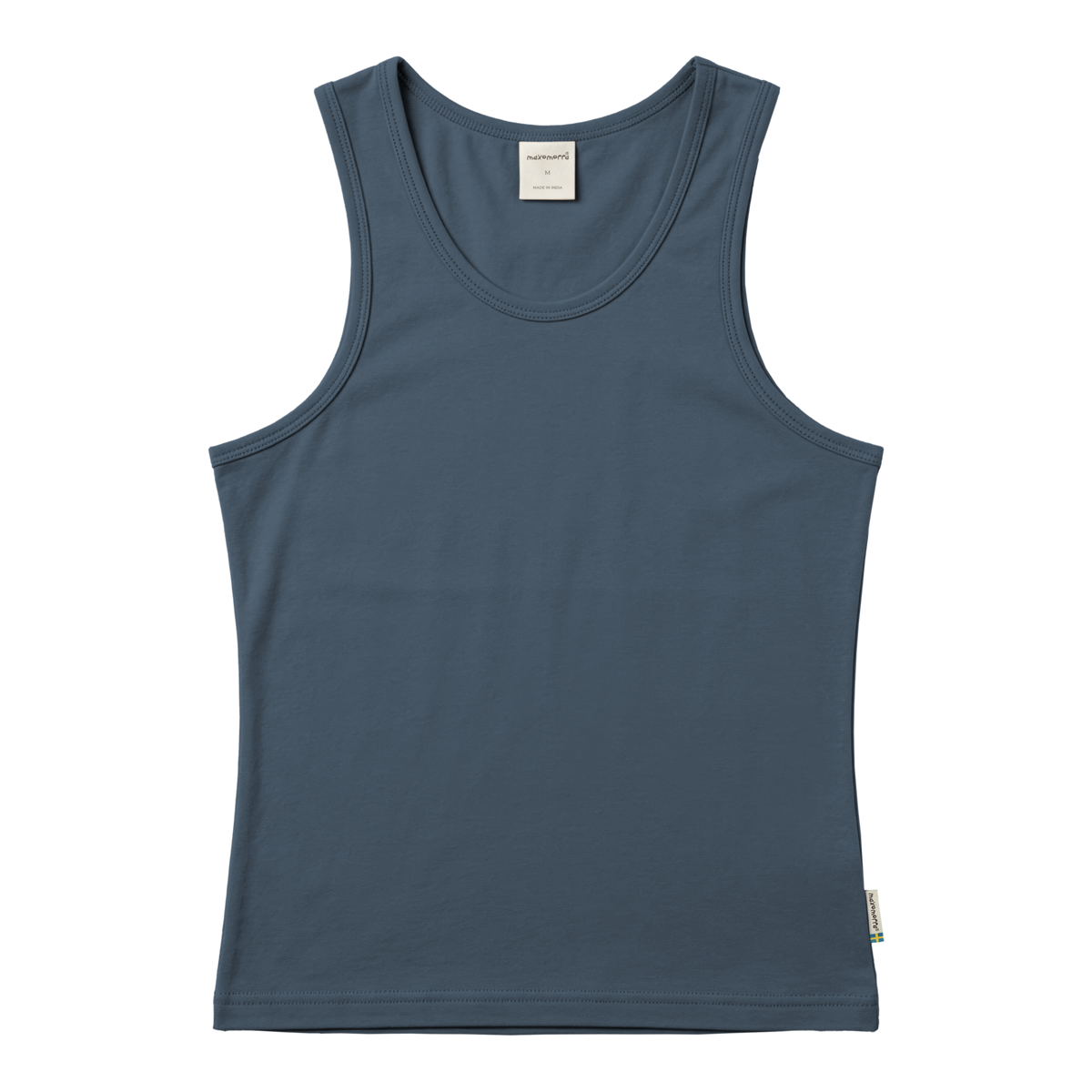 Maxomorra - Tanktop Woman Solid Blue - Dames Hemdje Blauw