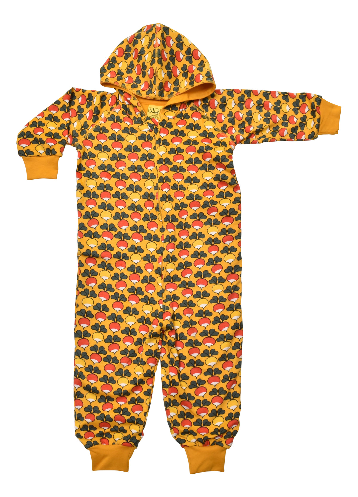 Duns Sweden - Onesie - Hooded Suit Multi Radish Mineral Yellow