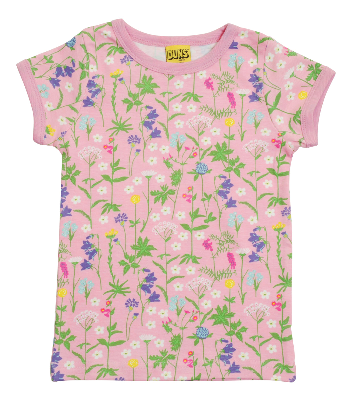 Duns Sweden - T-shirt Wild Flowers Pink - Wilde Bloemen Roze