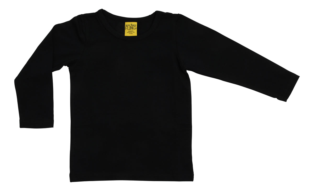 More Than A Fling Longsleeve Black (AW24) - Shirt Lange Mouw Zwart