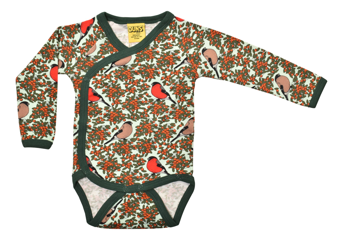 Duns Sweden - Wrap Body - Kimono/Overslag Romper Bullfinch Honeydew Blue