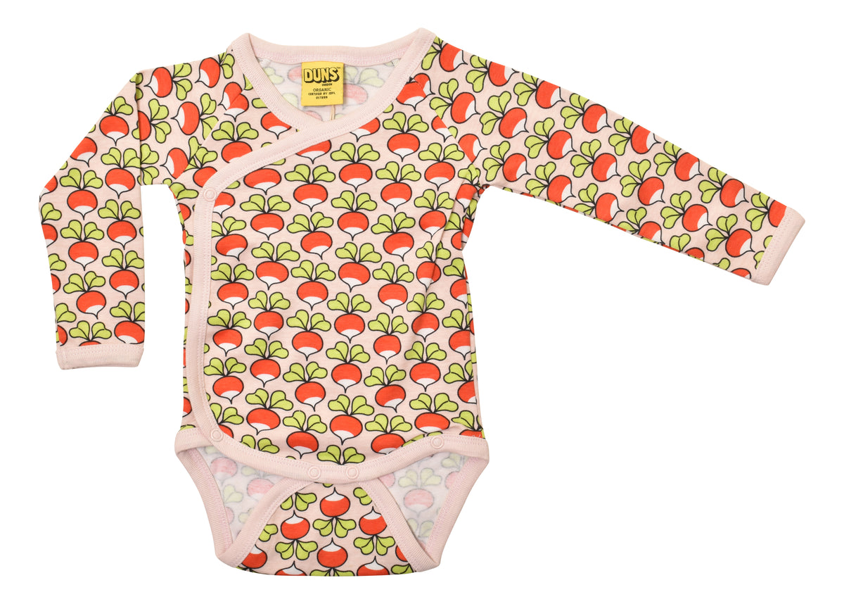 Duns Sweden - Wrap Body - Kimono/Overslag Romper Radish Pale Dogwood Pink