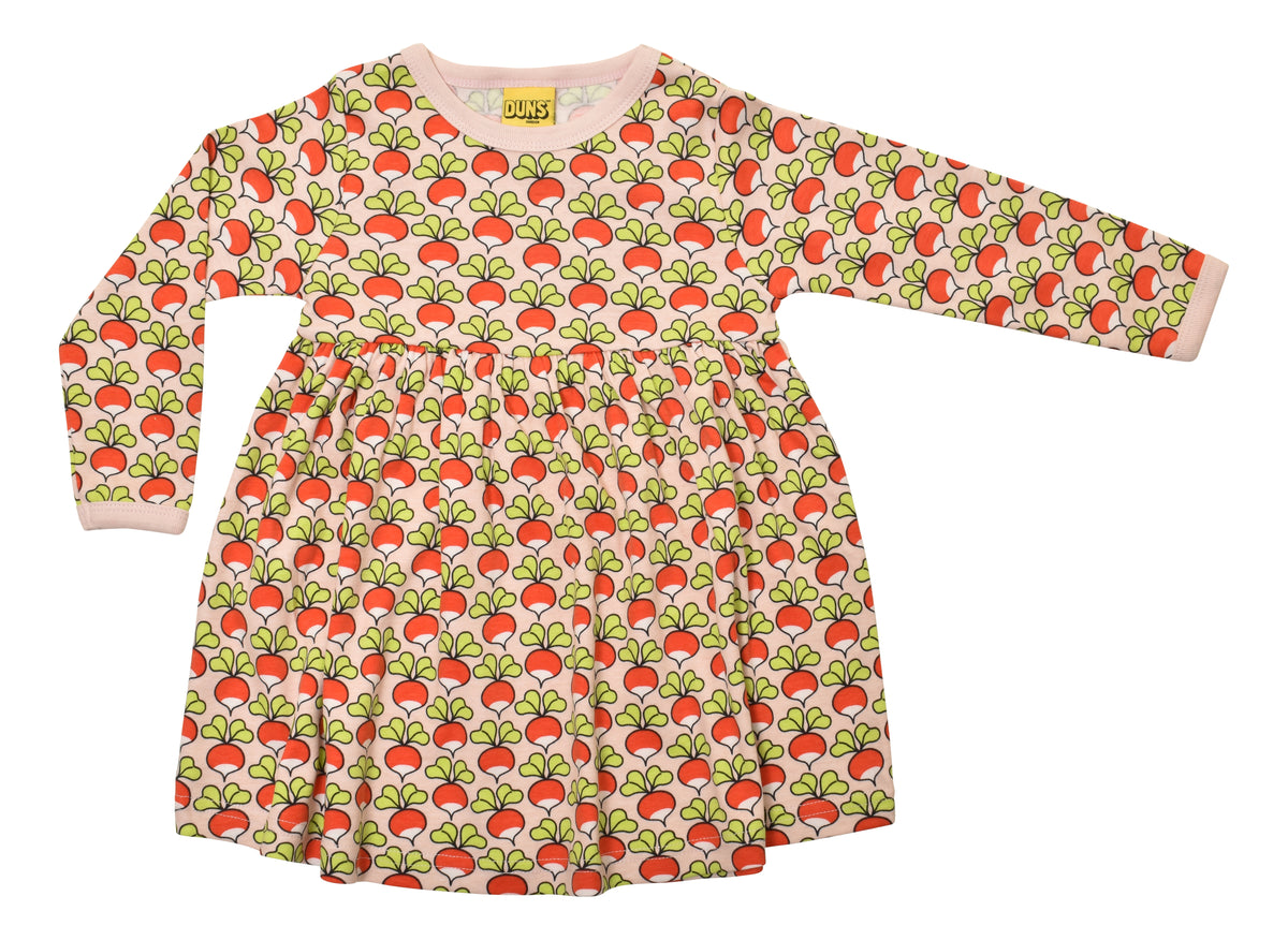 Duns Sweden - Longsleeve Gatherdress Radish Pale Dogwood Pink