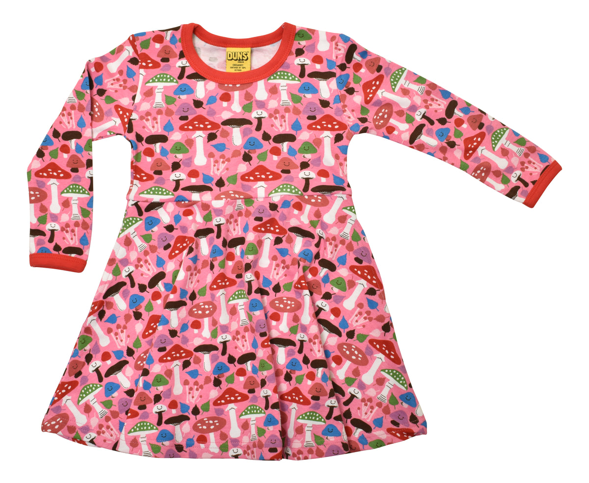 Duns Sweden - Longsleeve Skaterdress Mushroom Pink