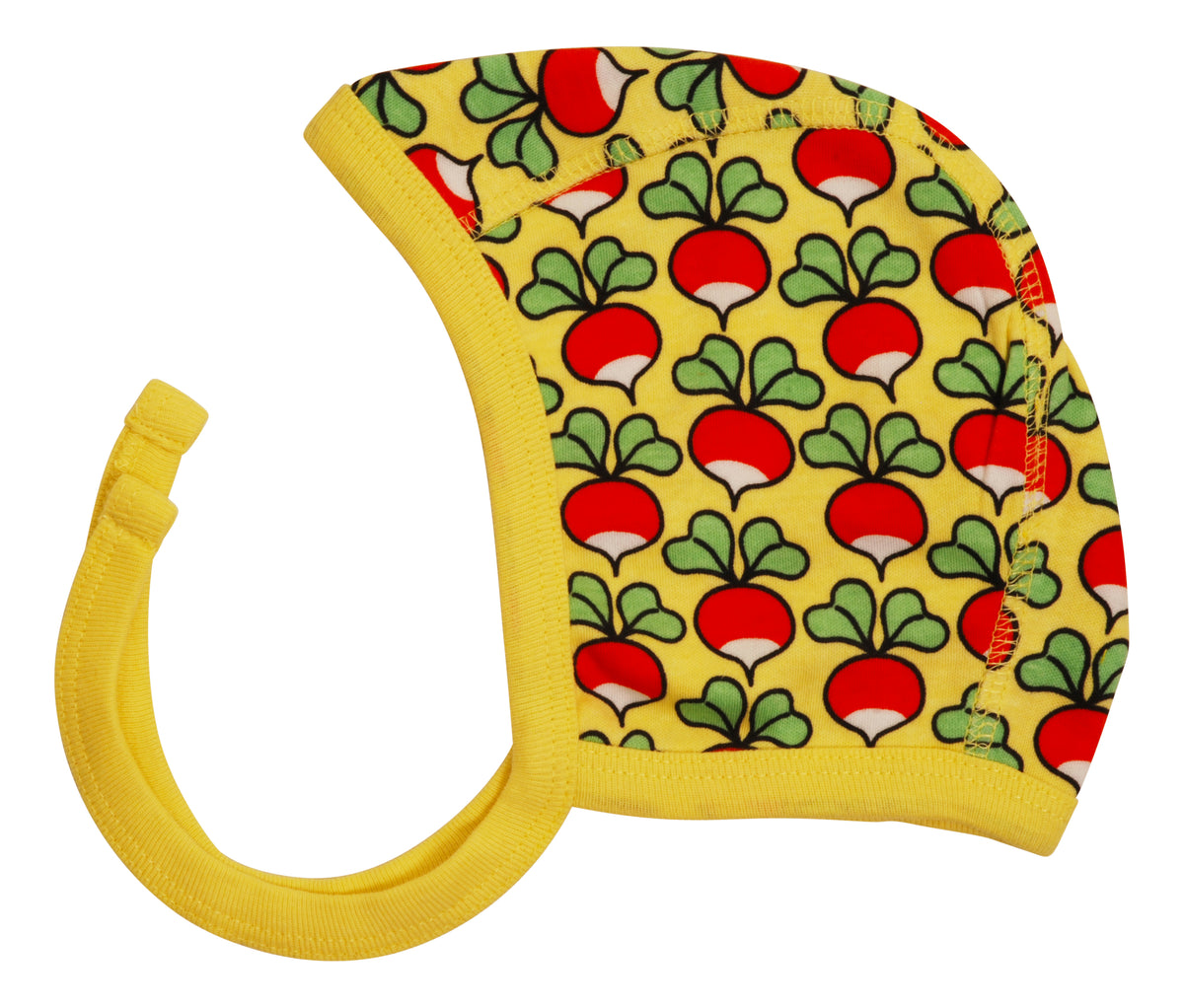 Duns Sweden - Radishes Yellow Cream 세트 던가리 & 보닛