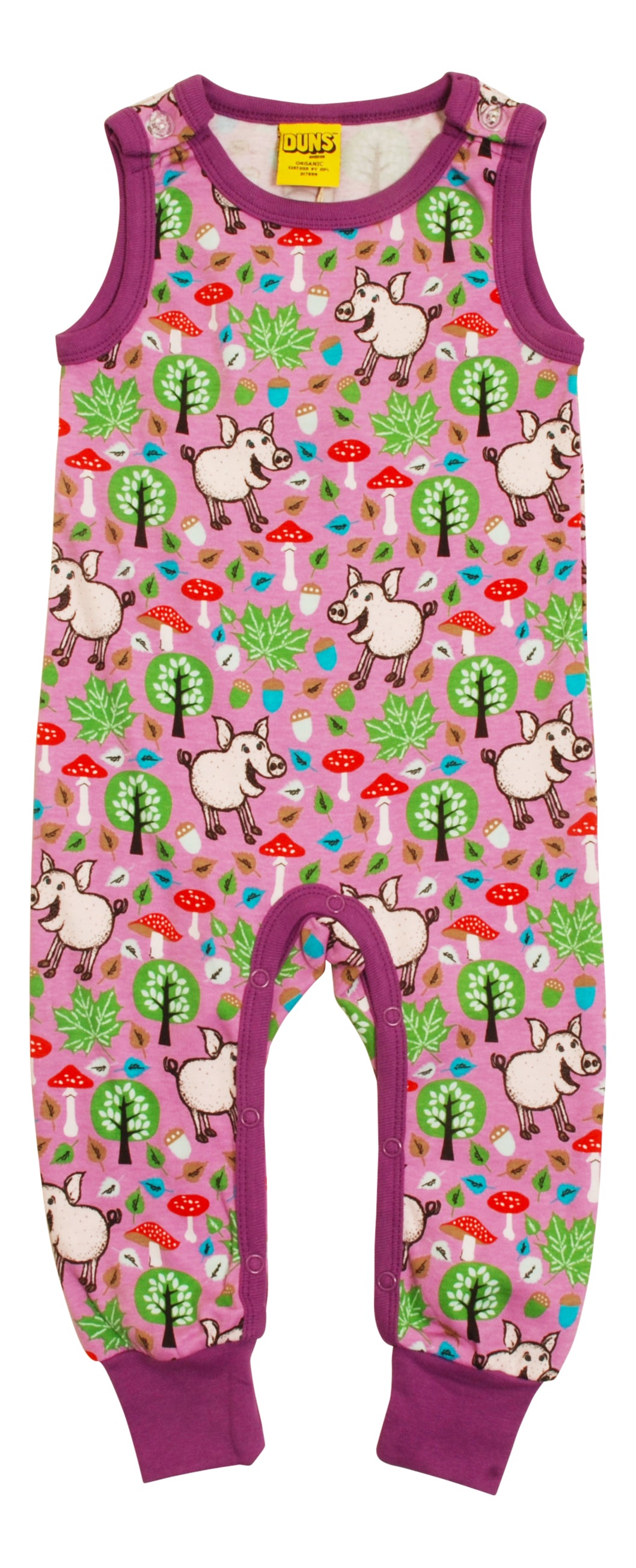 Duns Sweden - Dungarees Pigs & Acorns Violet Tule