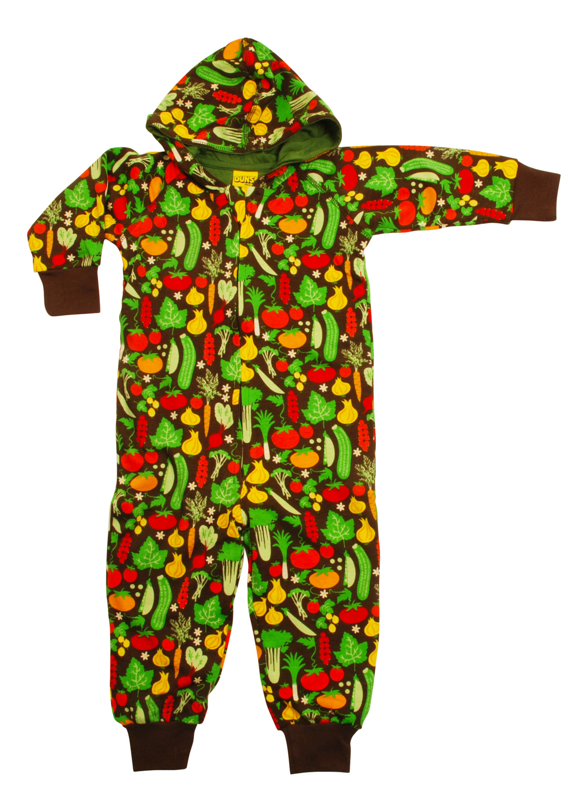 Duns Sweden - Onesie Veggies  Hooded Suit Groente