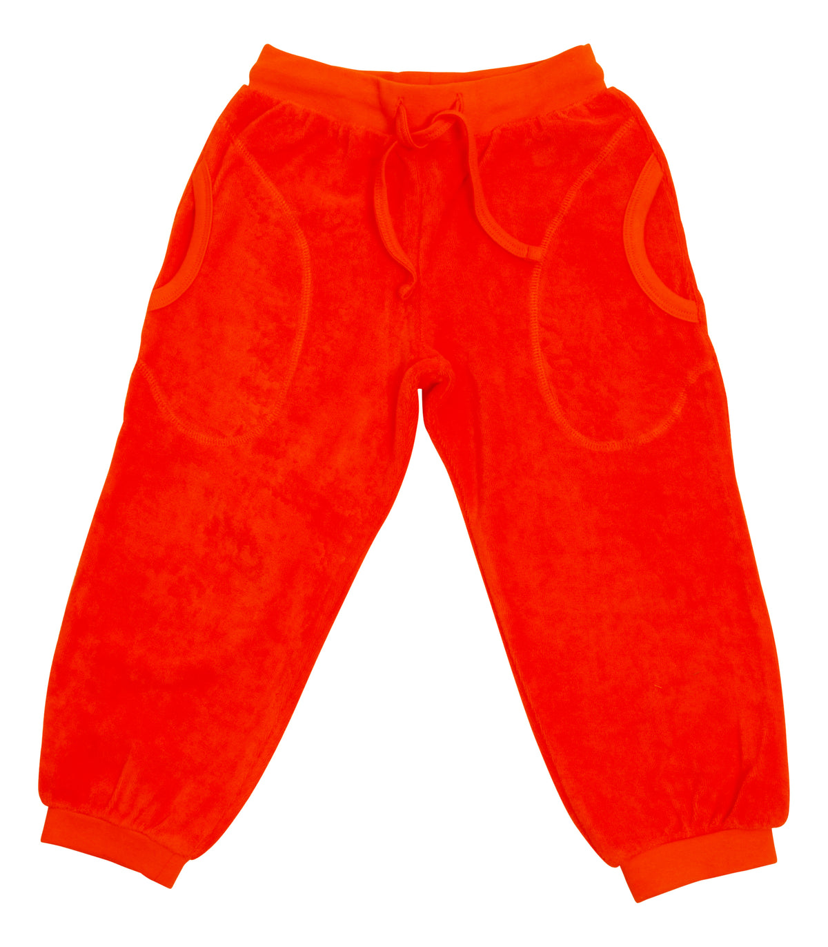 Duns Sweden - Pants Terry Badstof Broek Golden Poppy - Oranje Rood