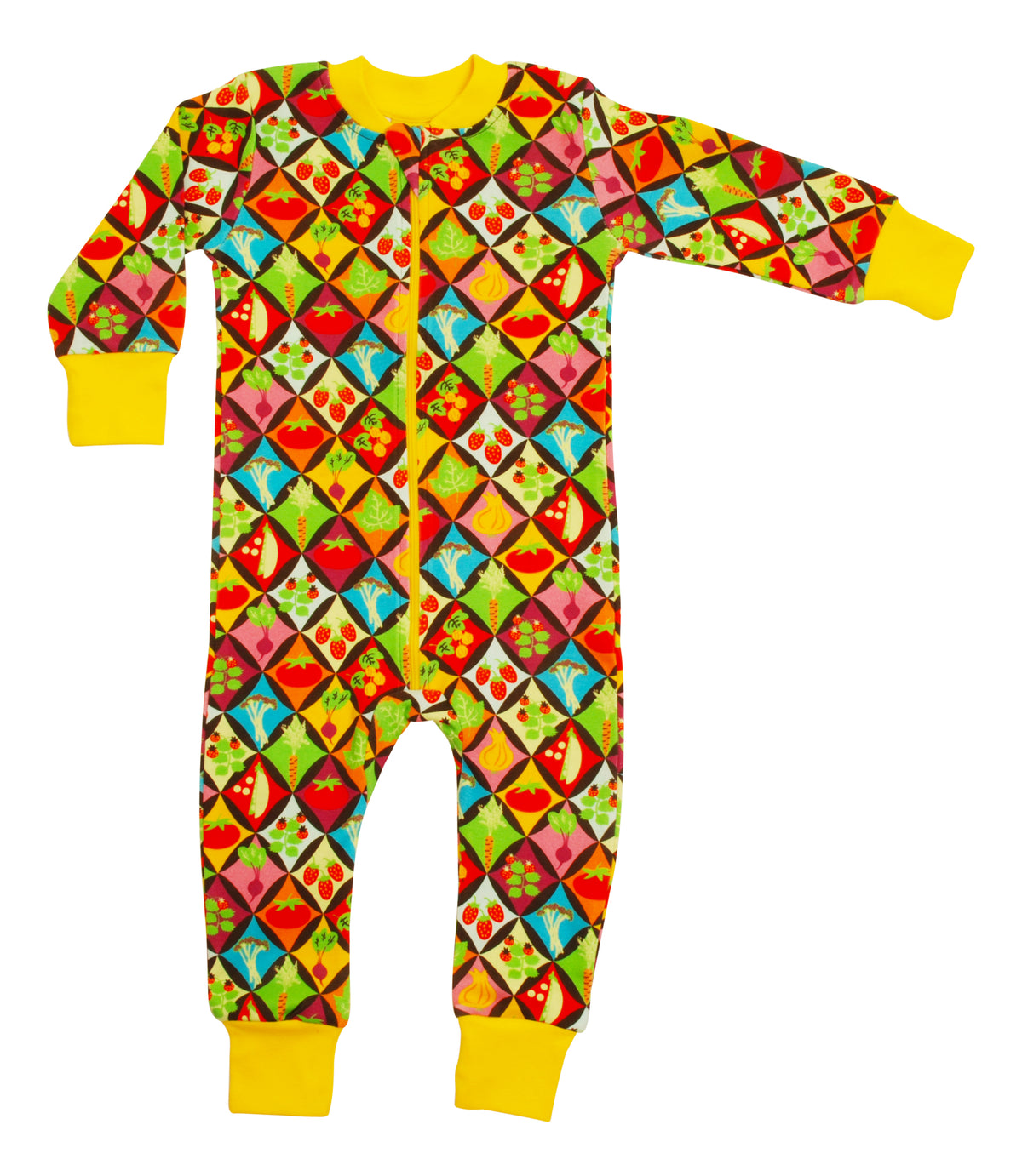 Duns Sweden - Zipsuit Slaappak Harlequin Veggies
