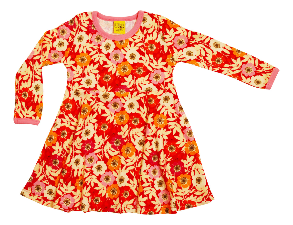 Duns Sweden - Longsleeve Skaterdress Rosehips