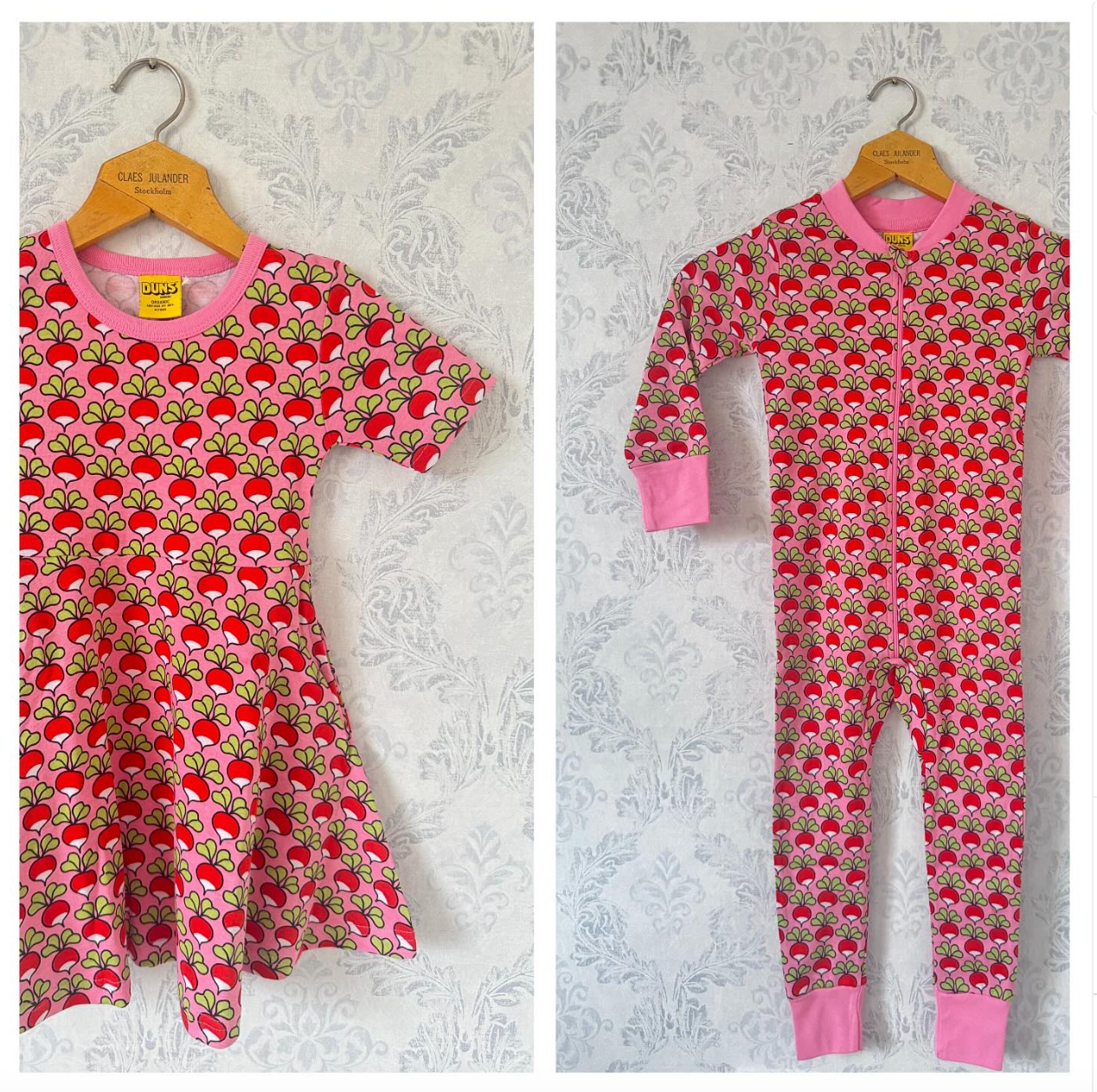 Duns Sweden - Zipsuit Slaappak Radish - Candy Pink