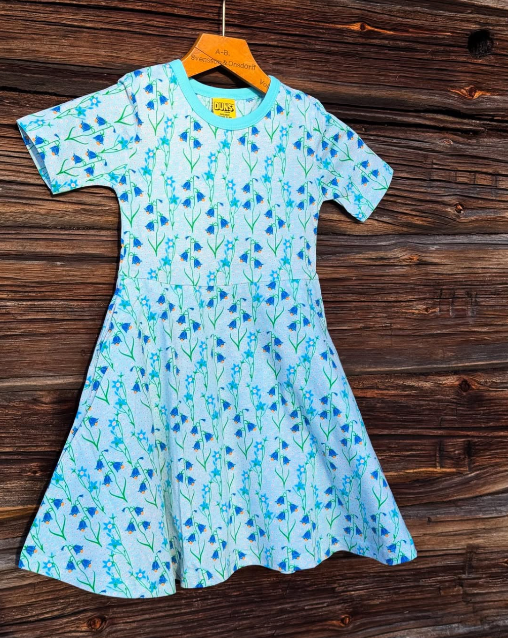 Duns Sweden - Skaterdress Shortsleeve Bluebell Light Blue
