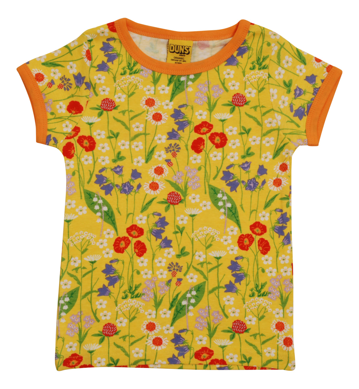 Duns_Sweden_t-shirt_midsummerflowers_yellow