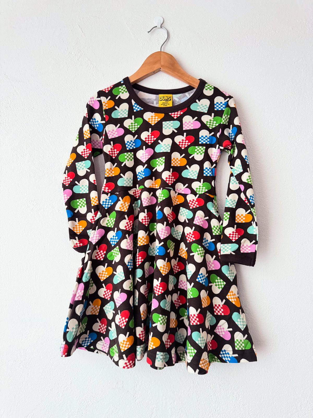 Duns Sweden - Longsleeve Skaterdress Hearts