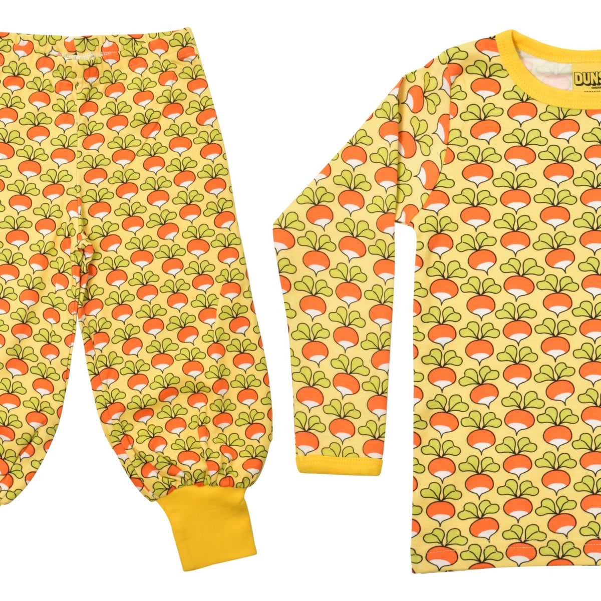 Duns Sweden - SET A: Longsleeve + Baggy Pants Radish Sunshine Pale Yellow