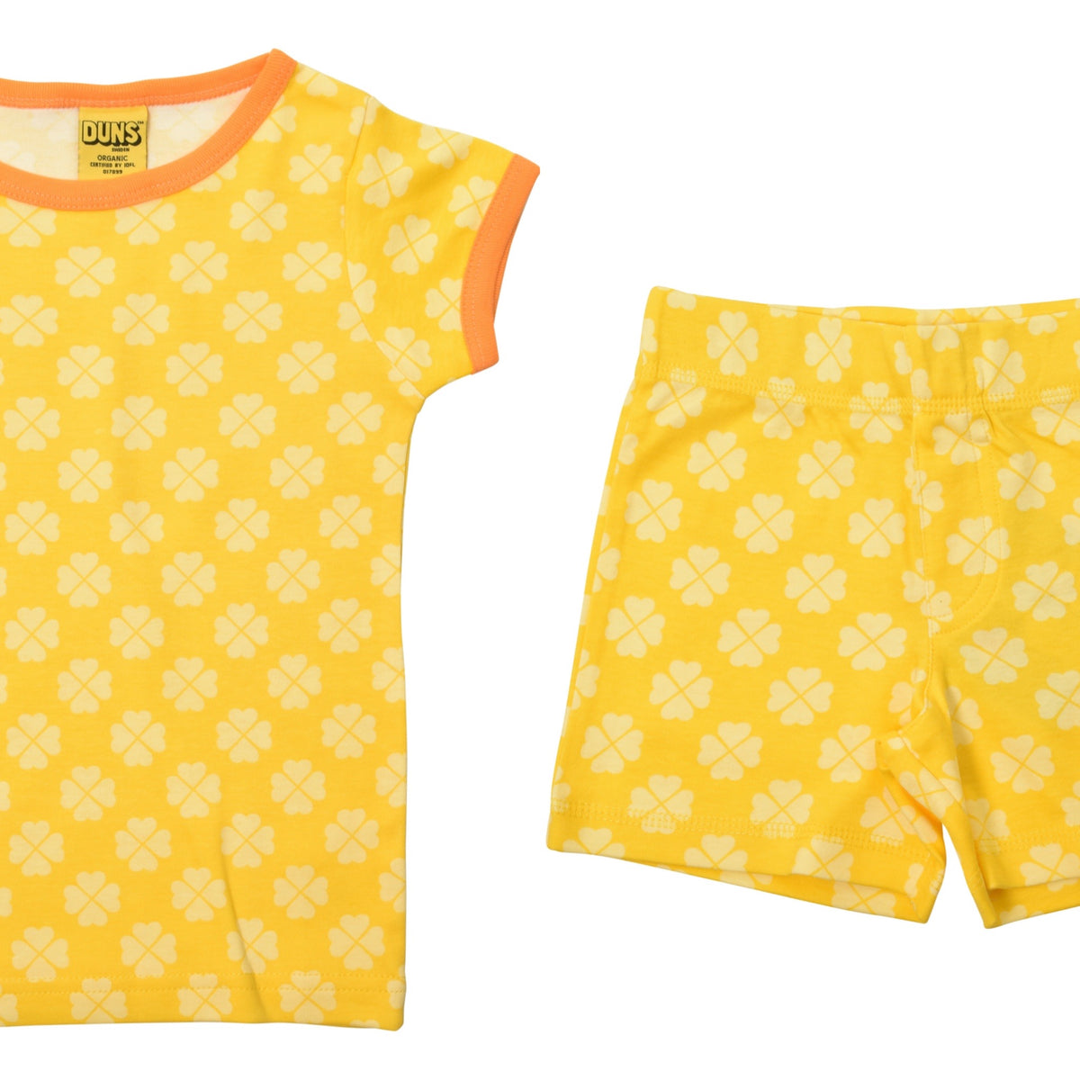 Duns Sweden - SET B: T-Shirt + Shorts Clover Dandelion Yellow