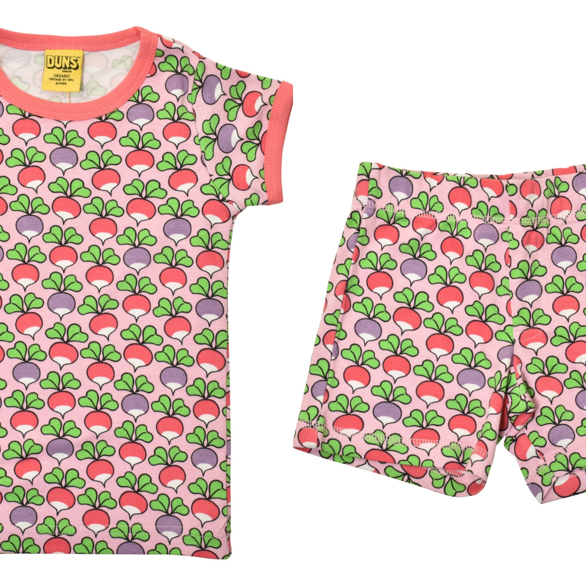 Duns Sweden - SET B: T-Shirt + Shorts Multi Radish Pink