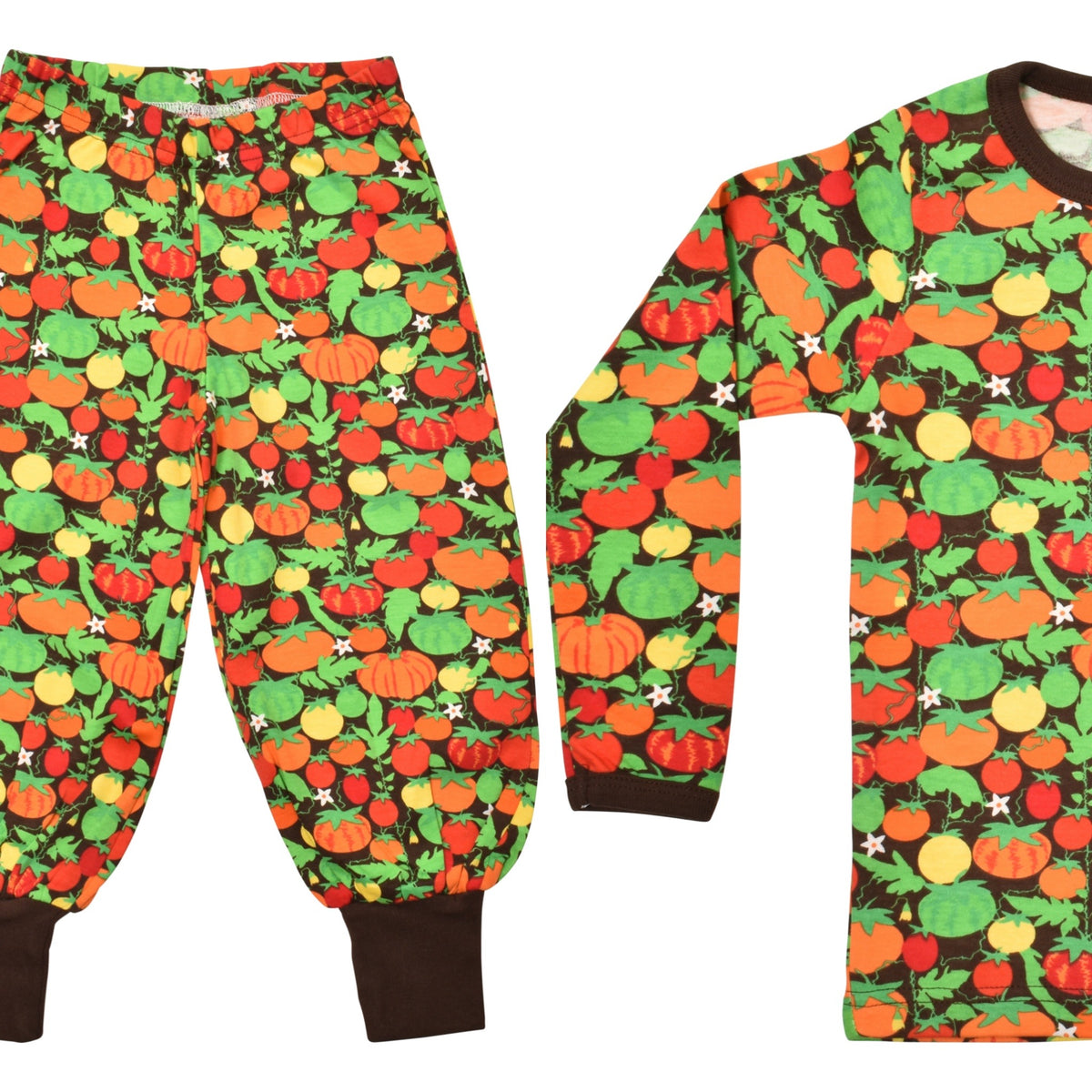 Duns Sweden - SET Longsleeve + Baggy Pants Tomatoes Brown