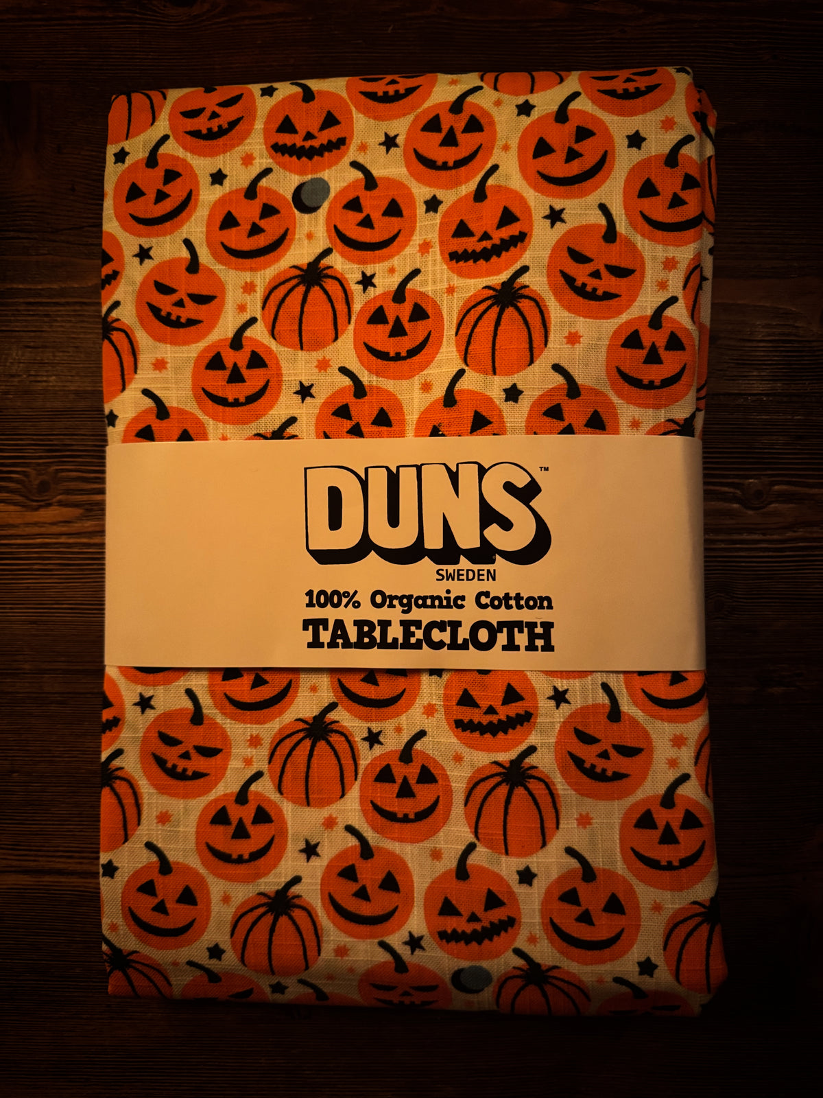 Duns Sweden Tablecloth Linnen Pumpkin - Linnen Tafelkleed Pompoen Halloween