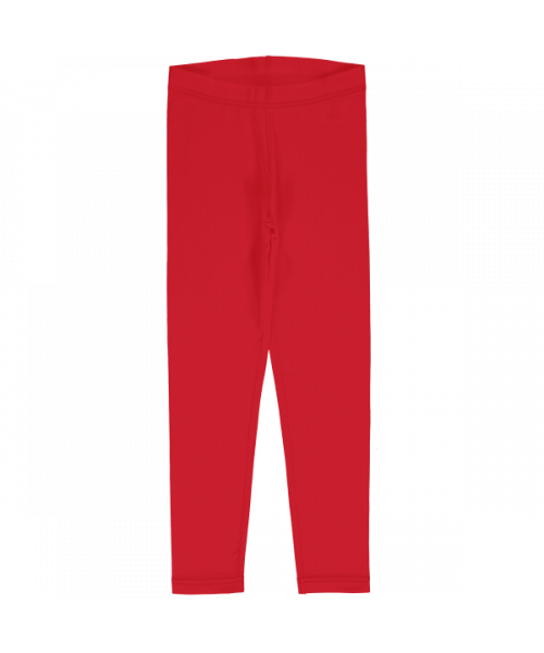 Maxomorra - Leggings Sweat Solid Ruby Red Rood