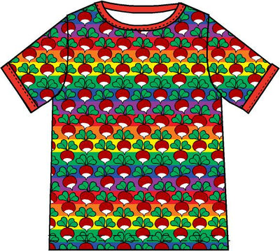 Duns Sweden ADULT T-Shirt Rainbow Stripe Bold Radishes