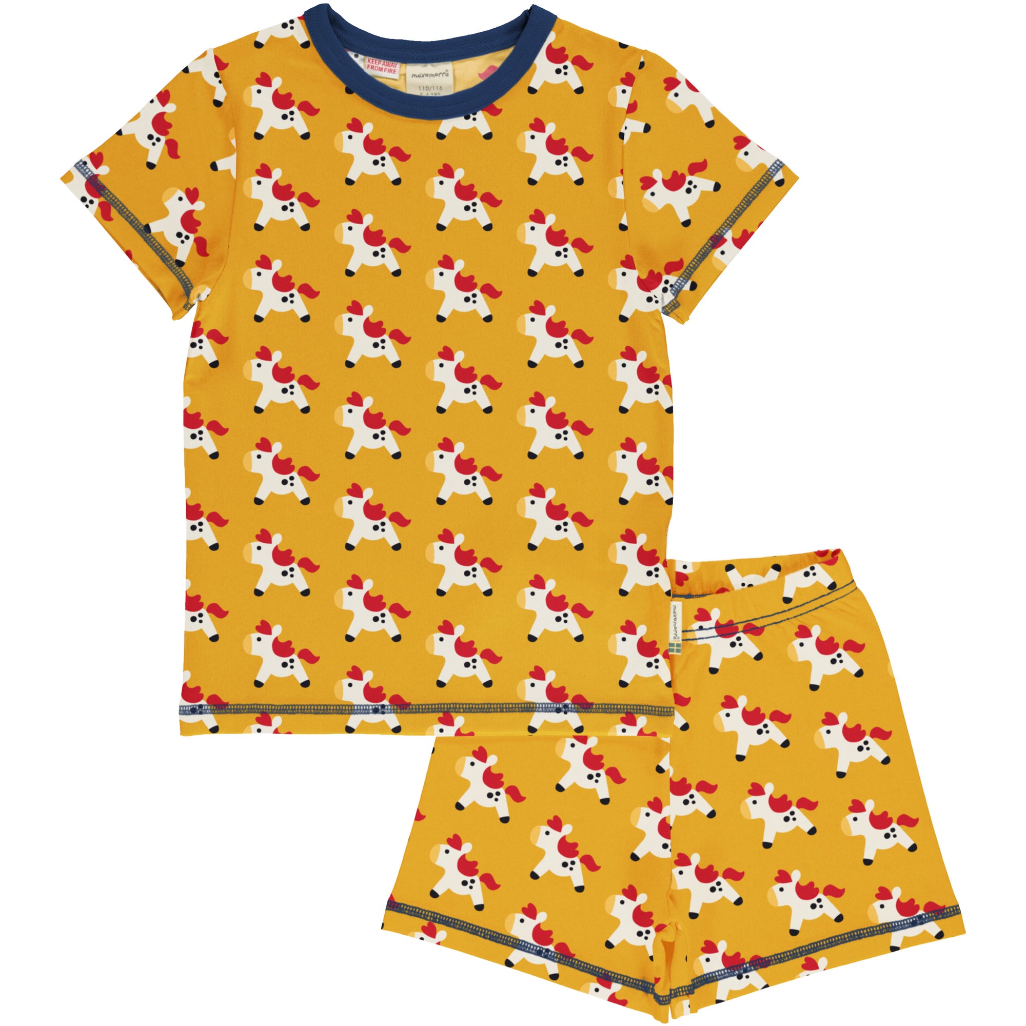 Maxomorra - Short Sleeve Pyjama set Pony - Korte Mouwen Pony