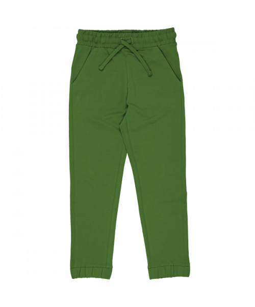 Maxomorra - Pants Slim Solid Green - Sweat Broek Effen Groen