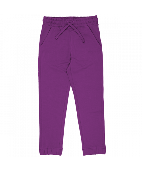 Maxomorra - Pants Slim Solid Violet - Sweat Broek Effen Paars