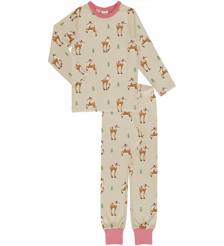 Maxomorra - Pyjama Set LS Fawn - Hert