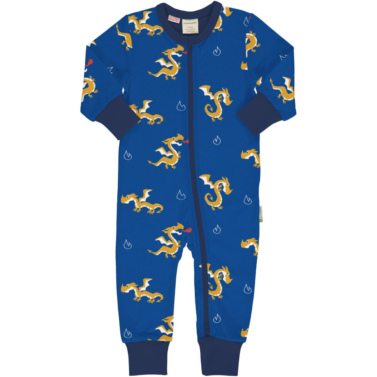 Maxomorra - Rompersuit Zipper Dragon - Jumpsuit Draken