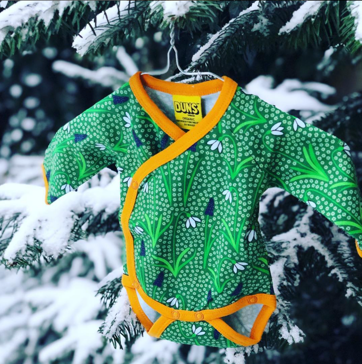 Duns Sweden - Wrap Body Snowdrop Green