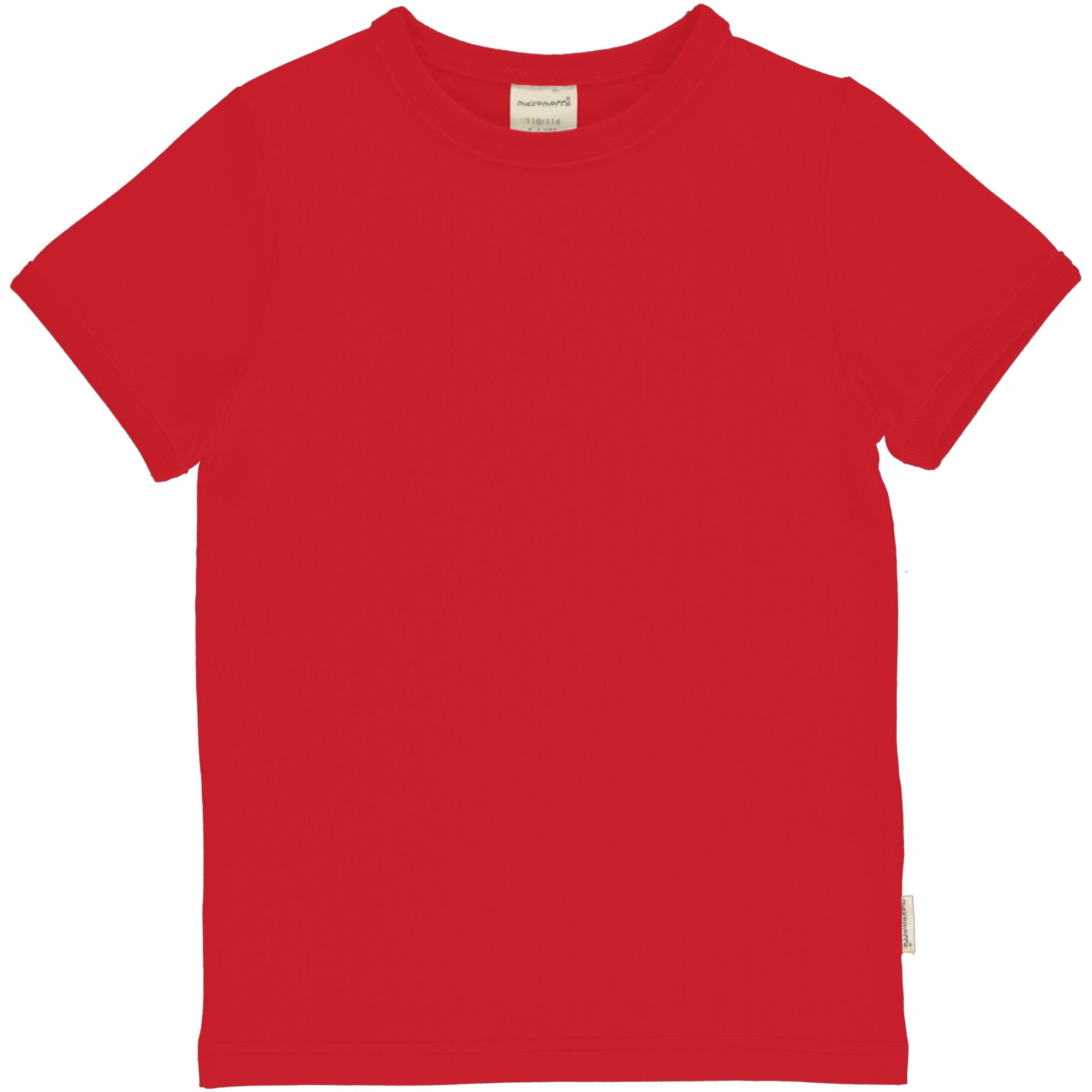 Maxomorra - T-Shirt Ruby - Shirt Korte Mouw Robijn Rood