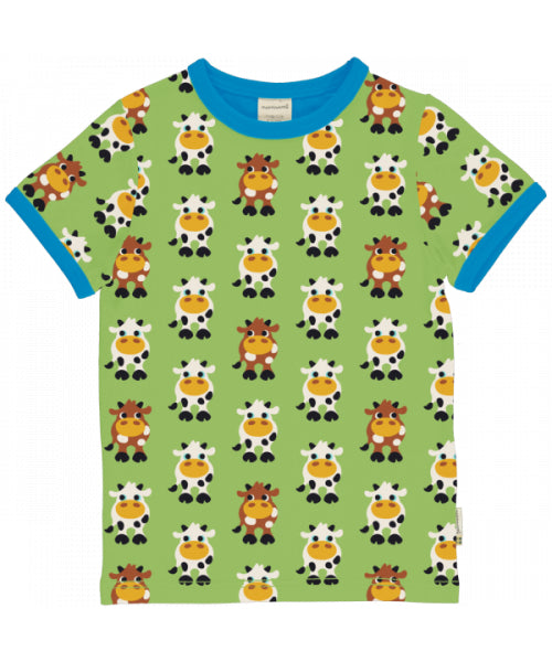 Maxomorra - T-Shirt Cow - Shirt Korte Mouw Koe Koeien