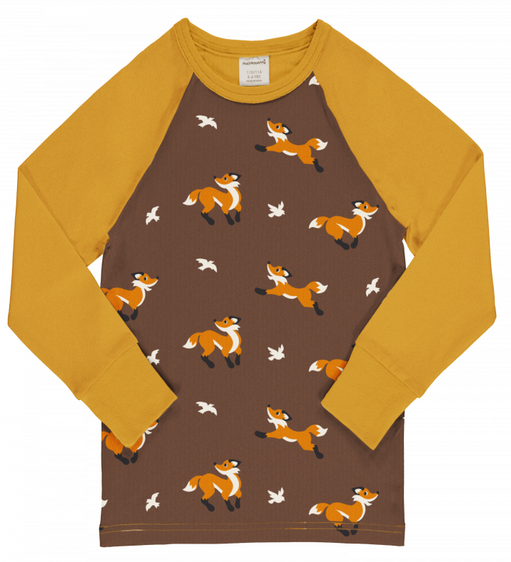 Maxomorra - Top LS Raglan Fox - Vos