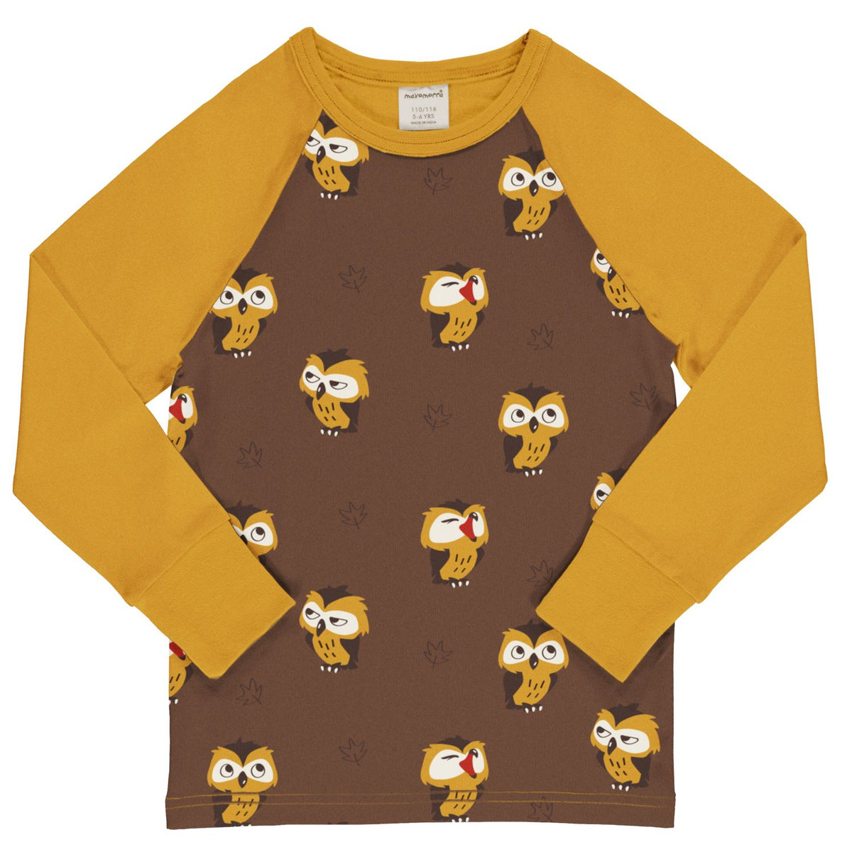 Maxomorra - Top LS Raglan Owl - Uil