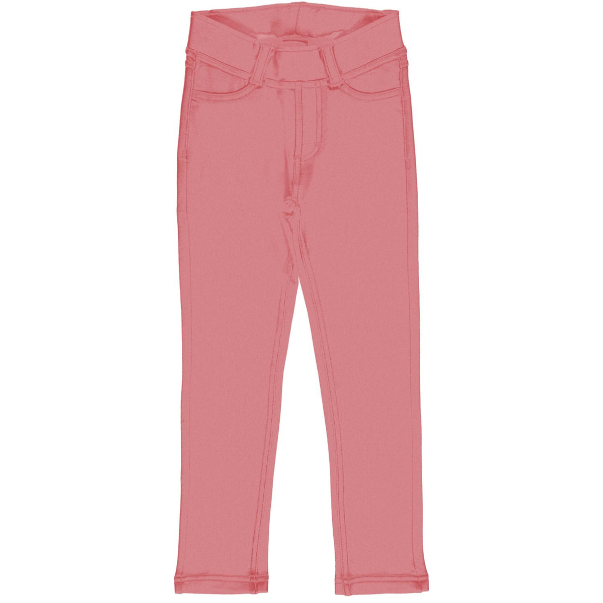 Maxomorra - Treggins Sweat Solid Dusty Pink - Tregging Effen Roze