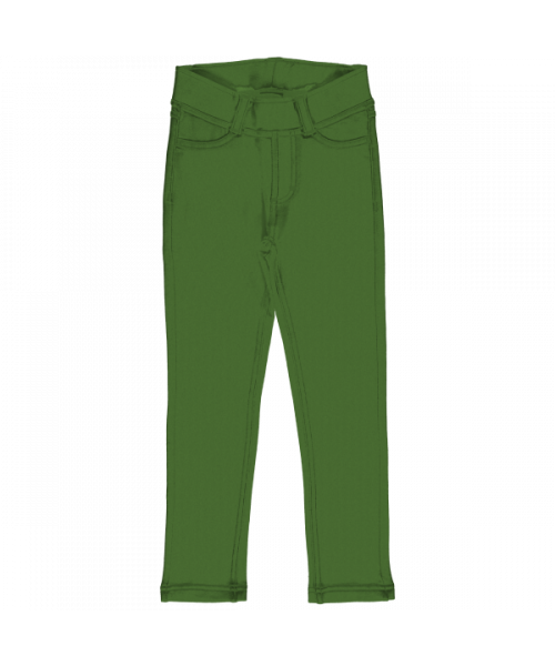 Maxomorra - Treggins Sweat Solid Green - Tregging Effen Groen