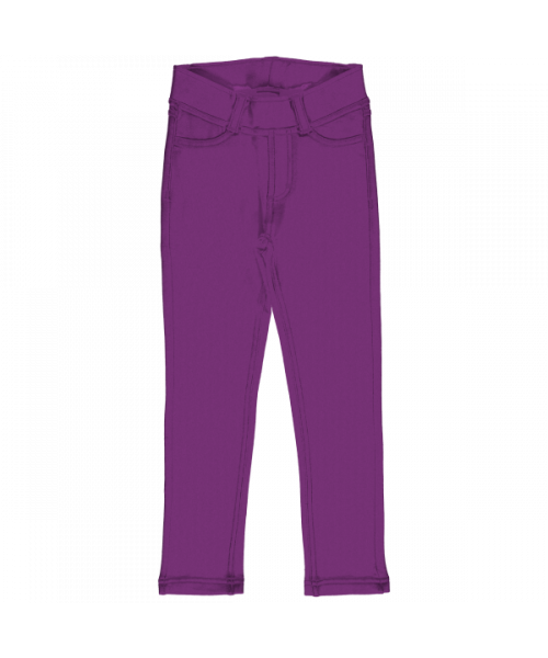 Maxomorra - Treggins Sweat Solid Violet - Tregging Effen Paars