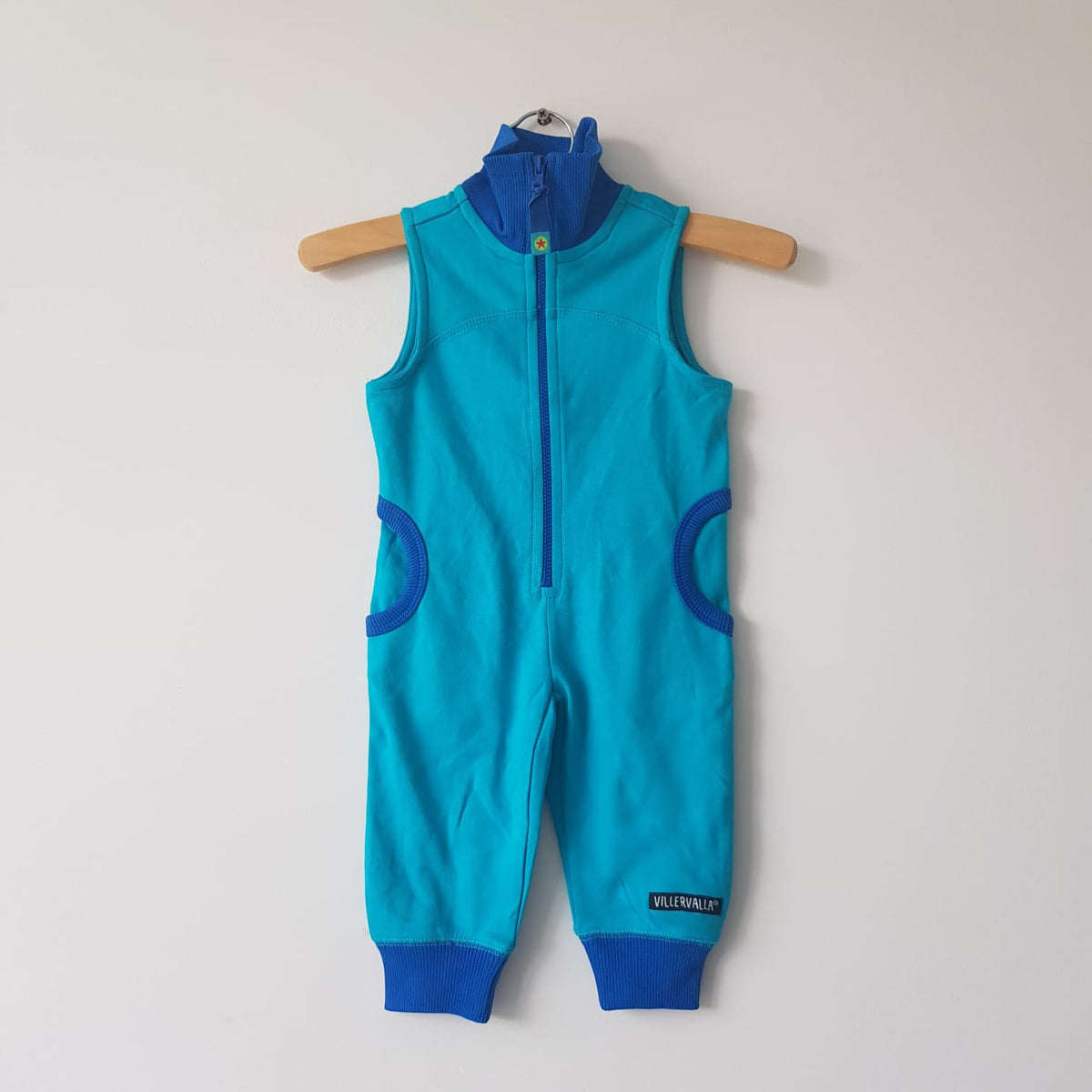 Villervalla - Jumpsuit Overall Sleeveless Azur Blue Pak Azuur blauw